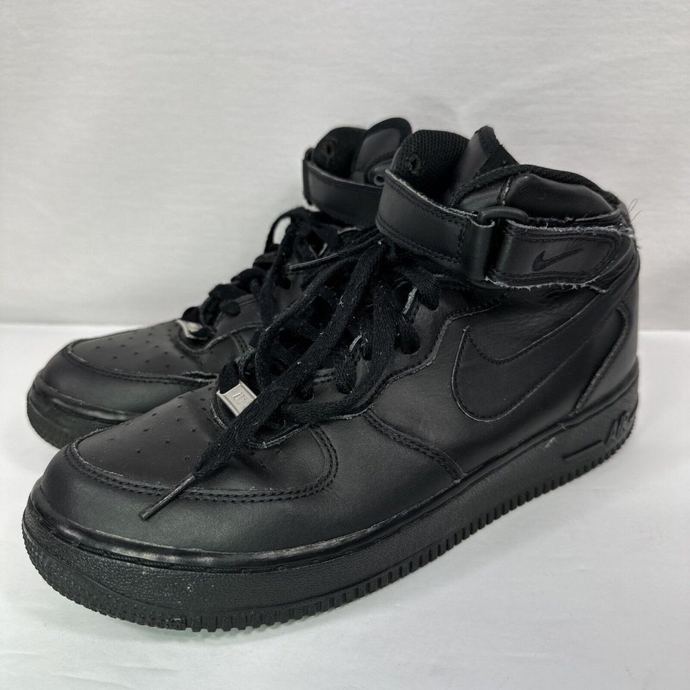 NIKE‎ Air Force 1 Mid '07 Triple Black Size 7Y Women's 8.5 314195-004 Unisex